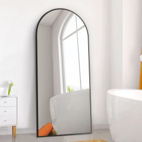 65x22 Inch Arch Full Length Mirror, Modern Design Standing Floor Mirror, Full Body Mirror for Living Room, Bedroom, Bathroom, Cloakroom, Hallway