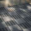 Plastic Interlocking Deck Tiles,44 Pack Patio Deck Tiles,12"x12" Square Waterproof Outdoor All Weather Use, Patio Decking Tiles for Poolside Balcony B