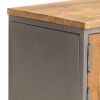 TV Stand Recycled Teak and Steel 47.2"x11.8"x15.7"
