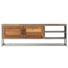 TV Stand Recycled Teak and Steel 47.2"x11.8"x15.7"