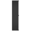 Outdoor Storage Cabinet Gray and Black 38.2"x14.6"x65" PP
