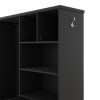 Multi-functional Hall Tree with Storage Shelves Drawers and Cabinet, Elegant Hallway Shoe Cabinet with Bench, Modern Coat Rack with Hooks for Hallway