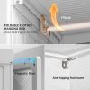 HOMCOM Portable Wardrobe Closet, Folding Bedroom Armoire, Clothes Storage Organizer with 8 Cube Compartments, Hanging Rod, Magnet Doors, White