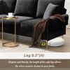 [VIDEO provided][New]84 "Modern Chenille L-Shaped Sofa with Reversible Lounge,Convertible Sectional Couch Set,4 Seat Indoor Furniture with Reversible