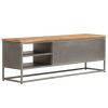 TV Stand Recycled Teak and Steel 47.2"x11.8"x15.7"