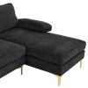 U-Shaped 4-Seat Indoor Modular Sofa Black--Same type:97152732