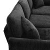 [VIDEO provided][New]84 "Modern Chenille L-Shaped Sofa with Reversible Lounge,Convertible Sectional Couch Set,4 Seat Indoor Furniture with Reversible
