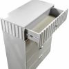 Da Vinci Modern Style 5-Drawer Chest Made with Wood in Gray