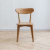 Dining chair wooden FAS grade oak natural wood made in North America 100% dirt-free wood chair solid chair table chair wooden living room chair simple
