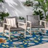 HAMPTON WOOD + WICKER CLUB CHAIR