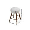 MoMo Boucle Upholstered Counter Height Stool, 360¬∞ Swivel