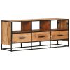 TV Stand 43.3"x11.8"x17.7" Solid Wood Acacia