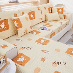 Summer latex ice silk sofa cover, all inclusive, universal cover, cat proof and scratch resistant sofa cover, universal cool mat, seat cushion (Color: Yuanqi Ali, size: 45*45cm cushion cover)
