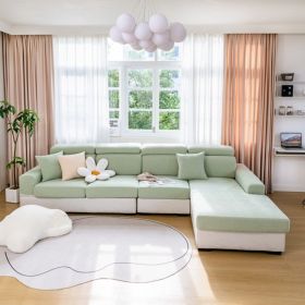 Sofa cover, all inclusive, all-in-one, all season universal, seat cushion, anti cat scratch, Nordic cover cloth, cross-border wholesale sofa hats (Color: Z-word Green, size: Backrest M)