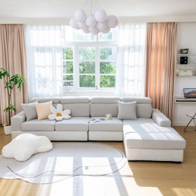 Sofa cover, all inclusive, all-in-one, all season universal, seat cushion, anti cat scratch, Nordic cover cloth, cross-border wholesale sofa hats (Color: Z-word Light gray, size: Pillow cover 45 * 45cm)