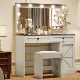 Makeup Vanity Desk (Color: as Pic)