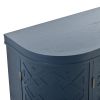 Accent Storage Cabinet Sideboard Wooden Cabinet with Antique Pattern Doors for Hallway;  Entryway;  Living Room;  Bedroom