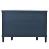 Accent Storage Cabinet Sideboard Wooden Cabinet with Antique Pattern Doors for Hallway;  Entryway;  Living Room;  Bedroom