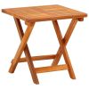 Patio Sun Lounger with Table and Cushion Solid Acacia Wood